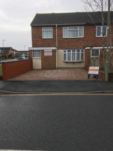 completed block paved driveway in oxford