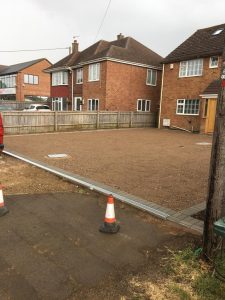 driveway being prepared ready for tarmac in oxford