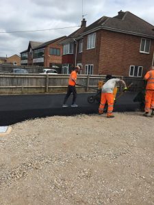 tarmac being laid on new driveway in oxford