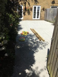 ground prepared ready for paving in oxford
